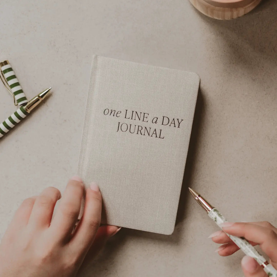 One Line A Day Journal - Tan