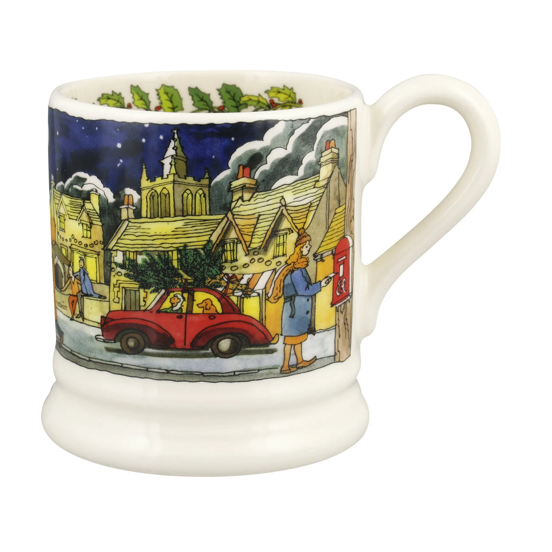 Christmas Town &amp; Country 1/2 Pint Mug - 300ml