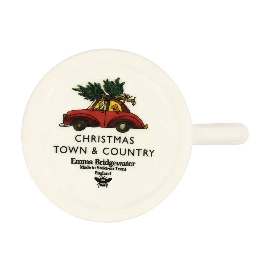 Christmas Town &amp; Country 1/2 Pint Mug - 300ml