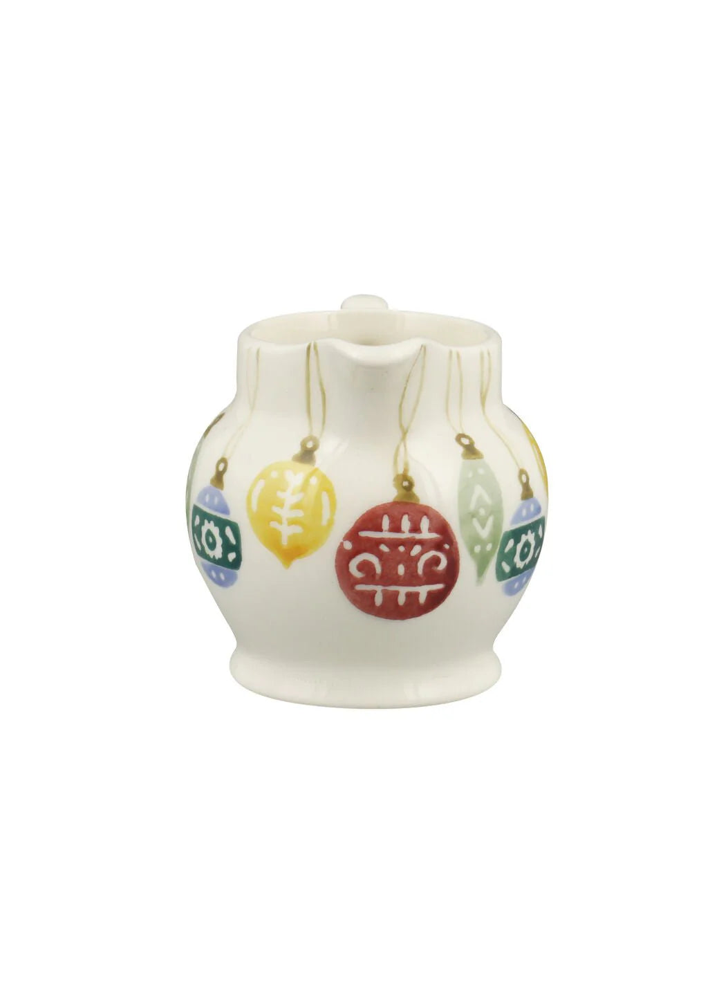 Emma Bridgewater Christmas Tiny Jug Baubles in a box, featuring festive ceramic designs with holiday-themed patterns.