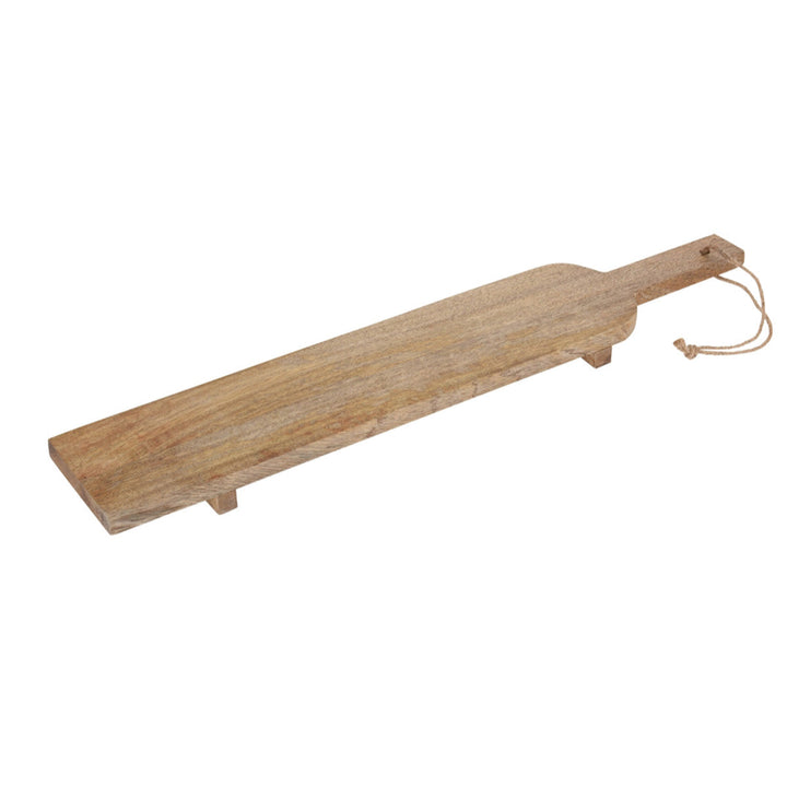 Wooden serving tray with feet from Cornucopia Home and Gift, featuring a rustic design and sturdy construction.