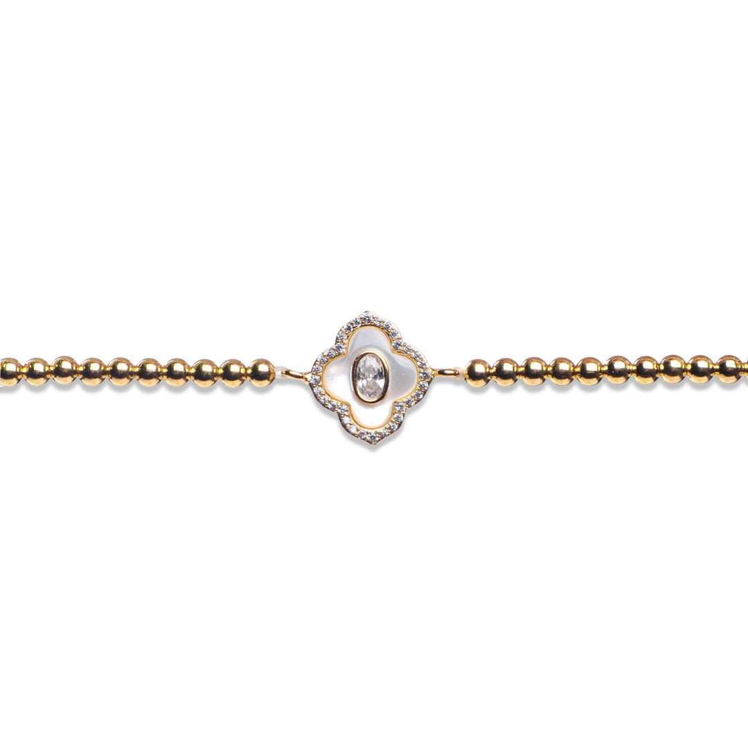 Zelly Isabella Constellation Collection gold bracelet with star and moon charms, stylish jewelry from Cornucopia Home and Gift.