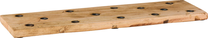 Wooden Board Candle Holder for 13 Taper Candles