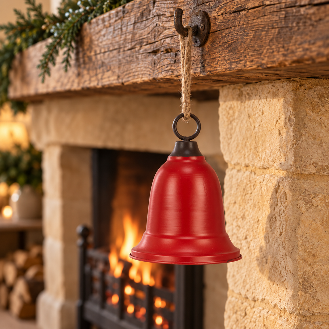 Metal Bell Hanger - 20cm (Red)