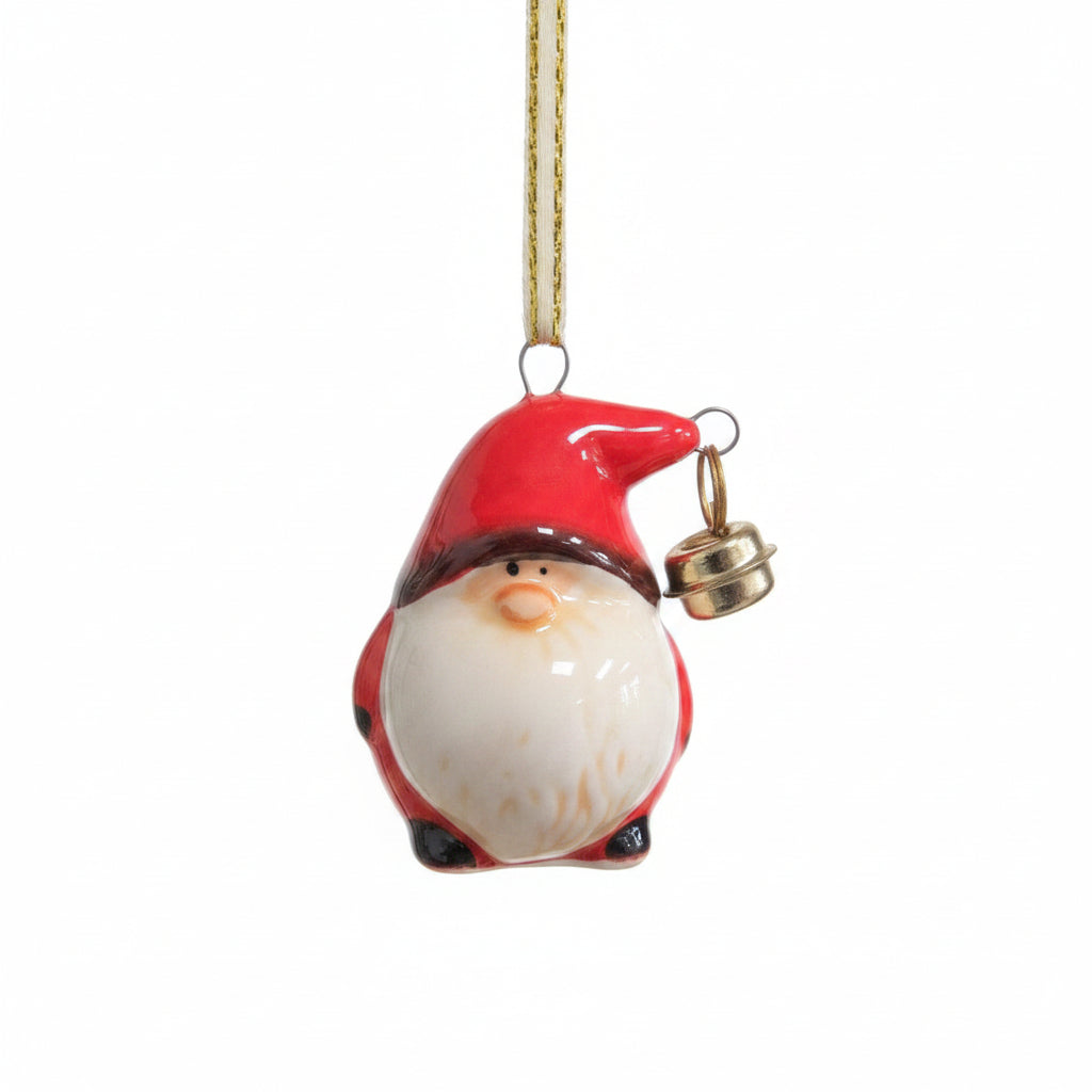 Santa with Bell Tree Decoration