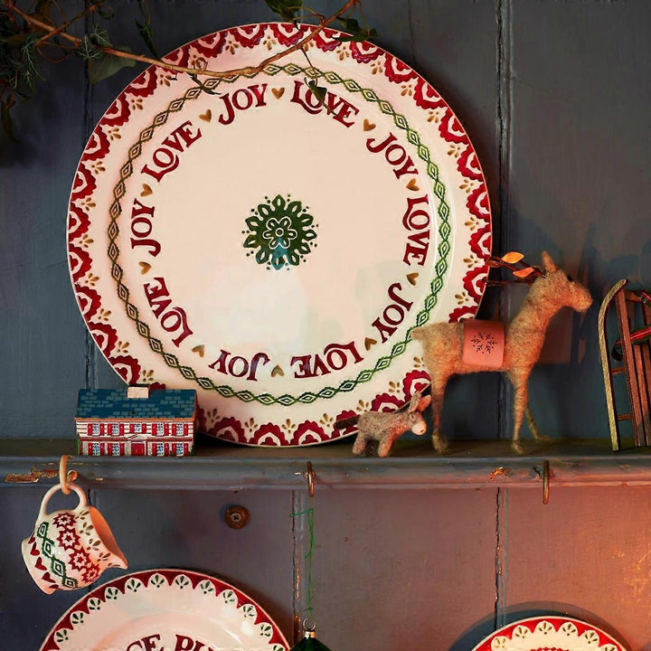 Large Christmas Joy Serving Plate