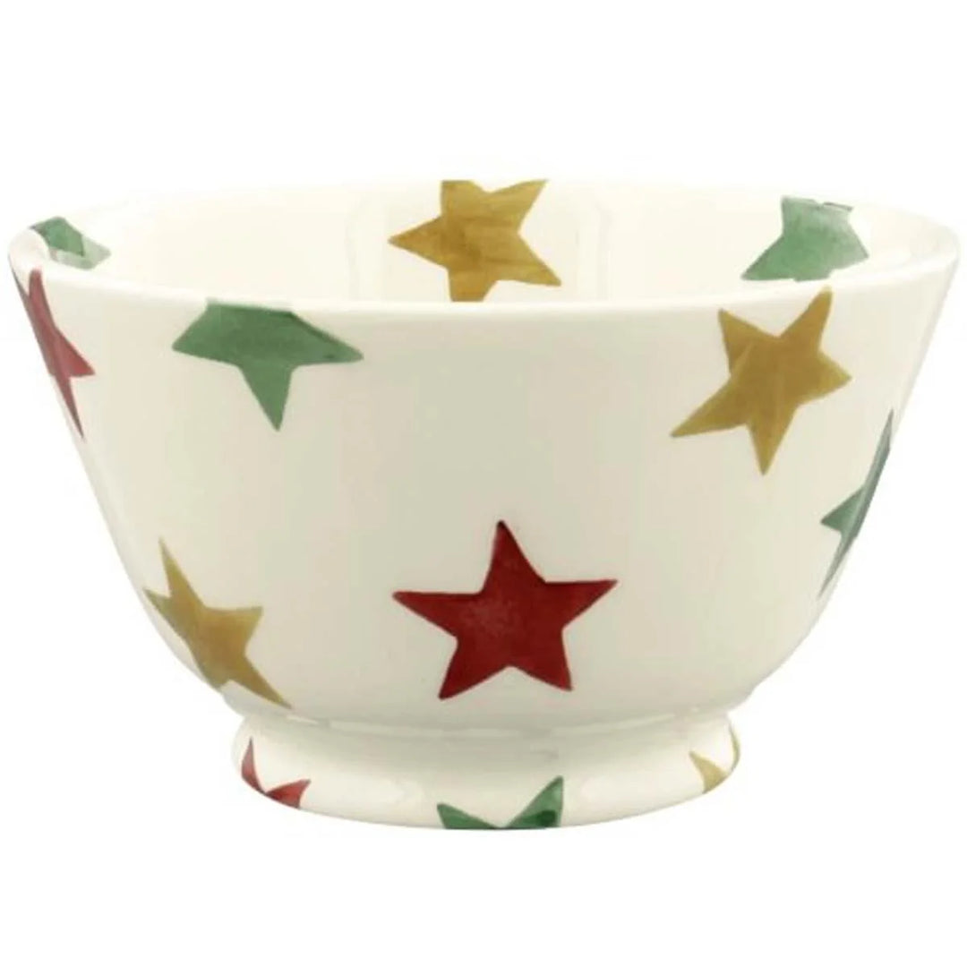Emma Bridgewater Red, Green and Gold Stars Small Old Bowl