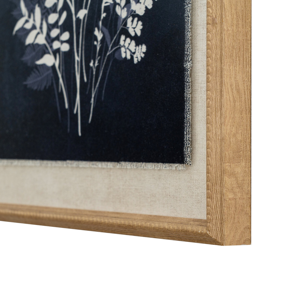 Grove On Linen In Beaded Frame