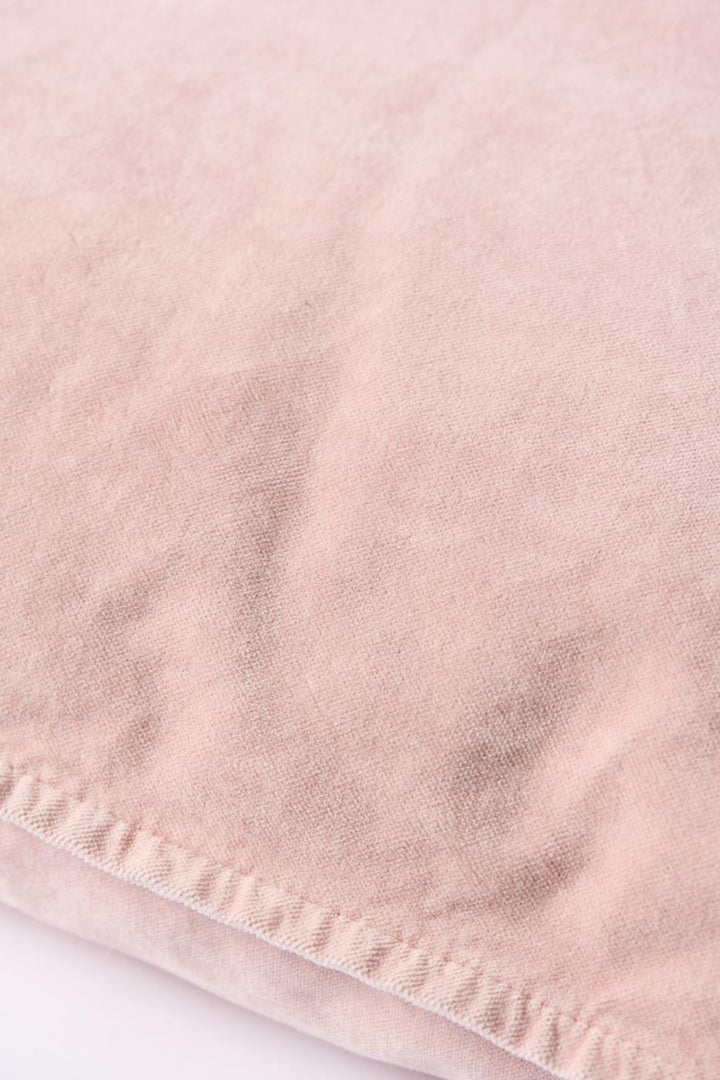IB Laursen Velvet Rose Cushion by Cornucopia Home and Gift featuring soft velvet fabric and a floral rose design.