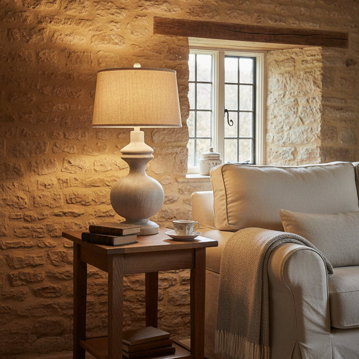 Amorie Table Lamp With Linen Shade