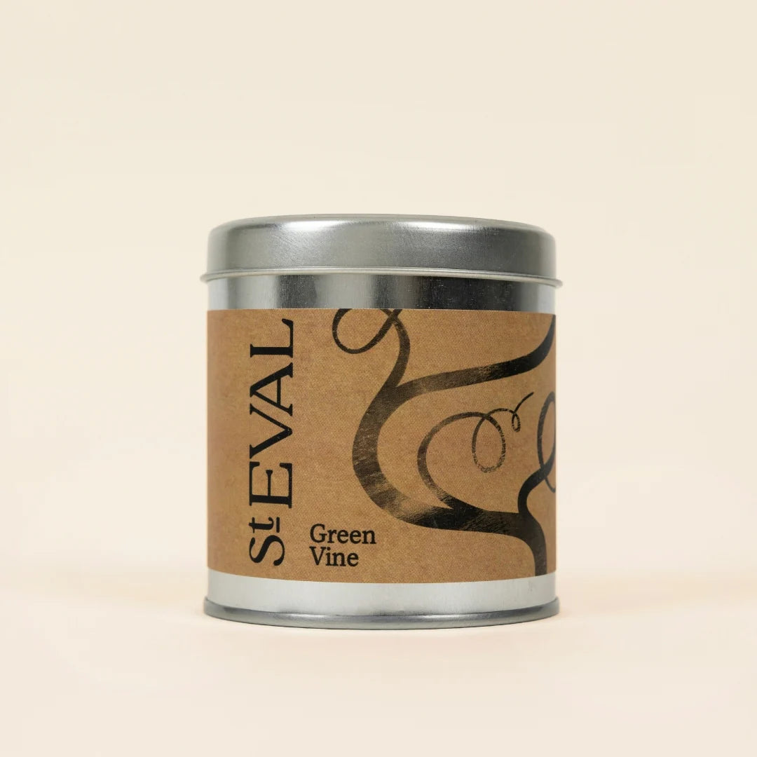 St Eval Green Vine Tin Candle