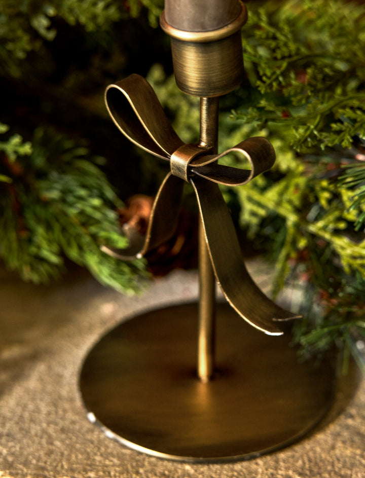 Cromwell Christmas Bow Candle Holder