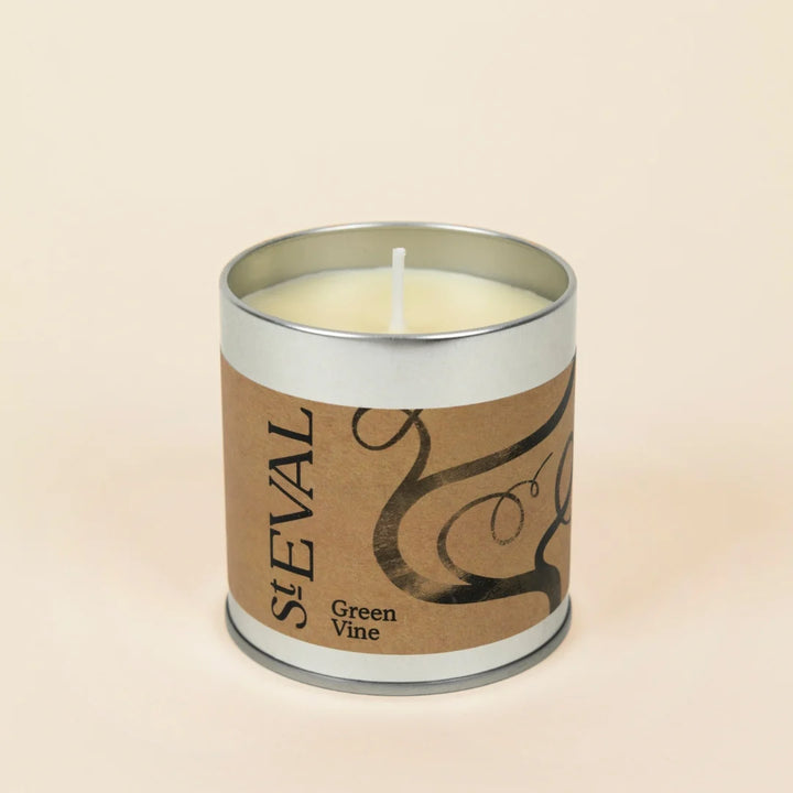 St Eval Green Vine Tin Candle