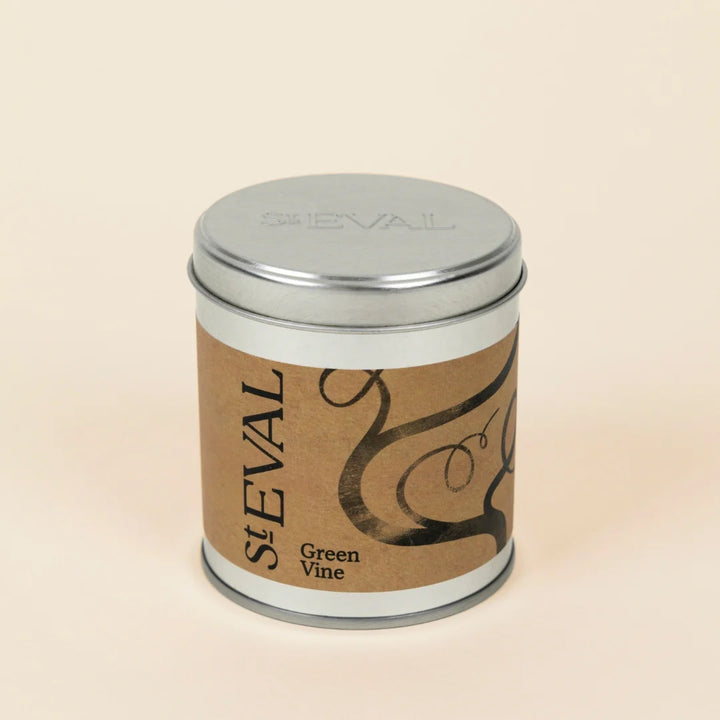 St Eval Green Vine Tin Candle