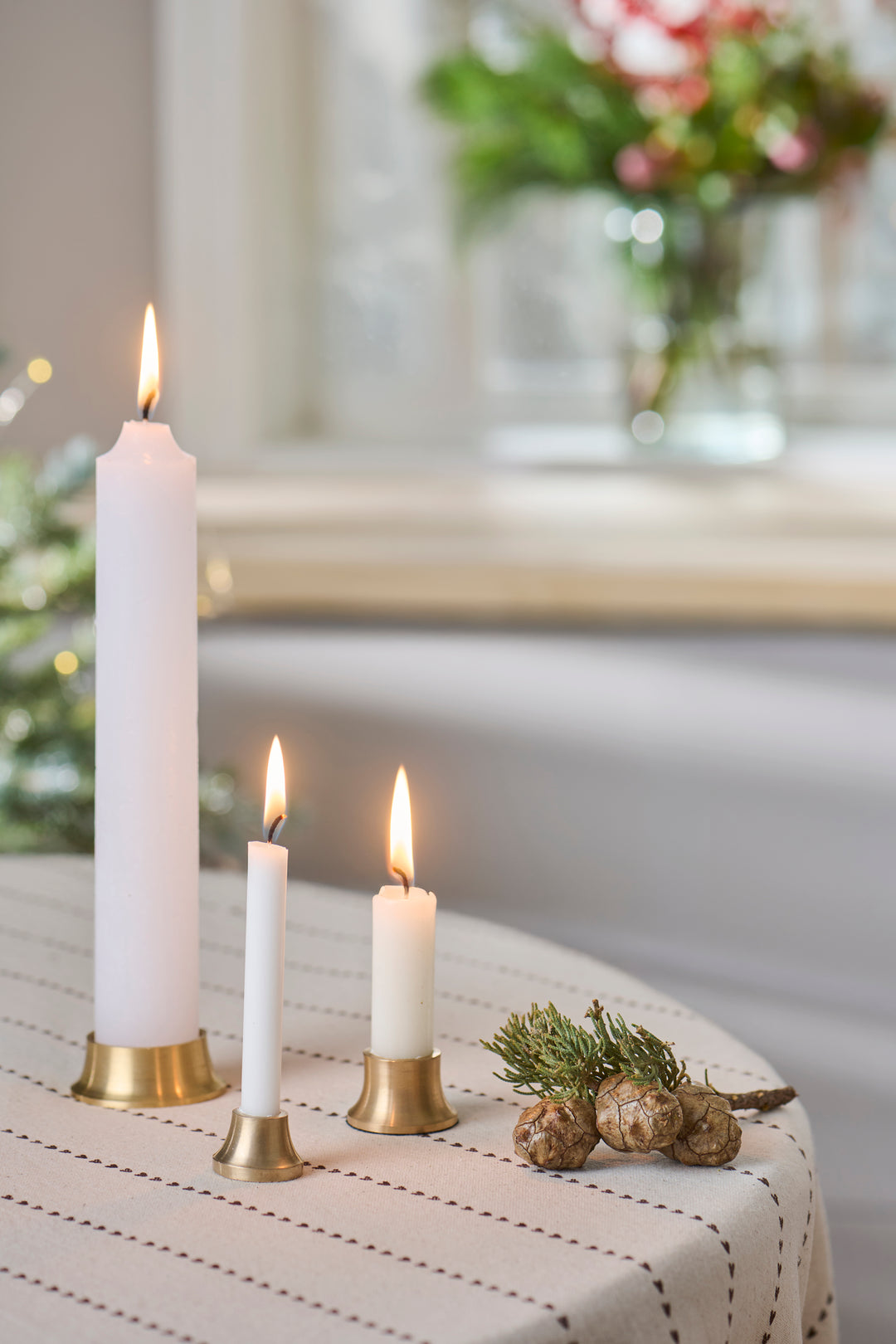 Brushed Finish Candle Holder for 2.2cm Candles