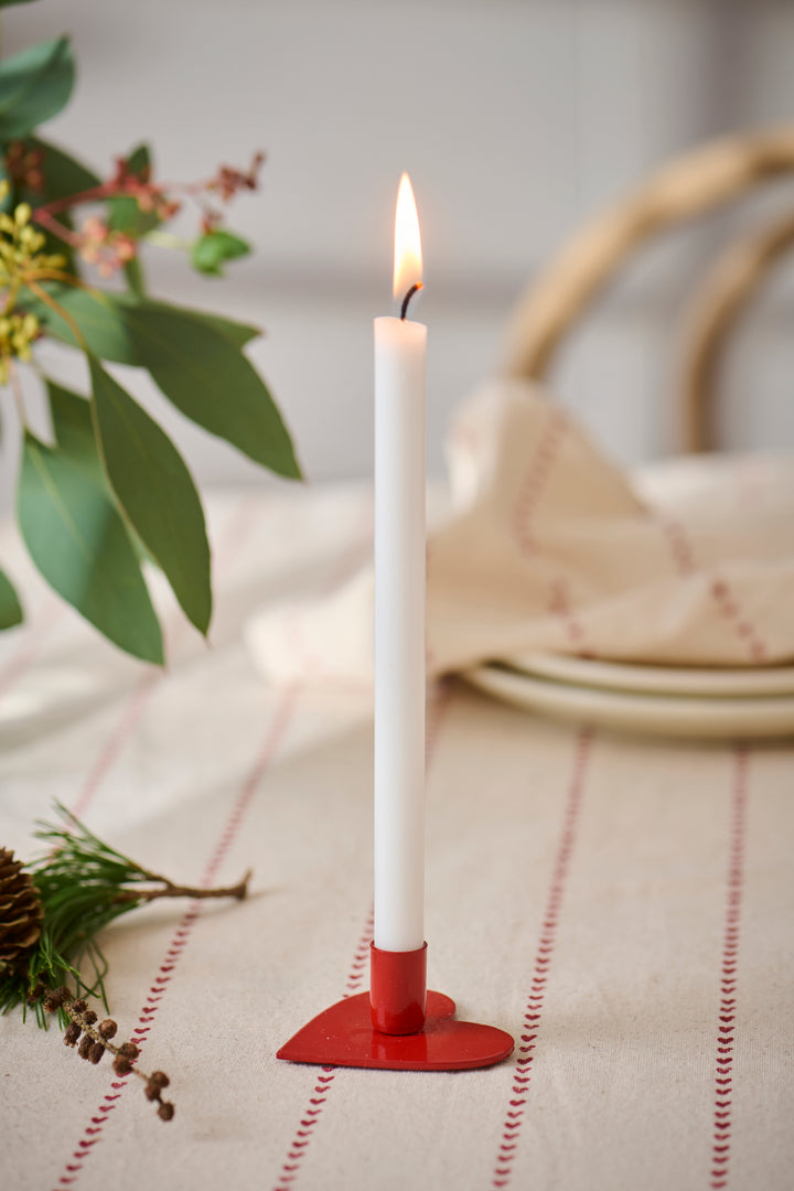 Heart-Shaped Candle Holder for Taper Candles