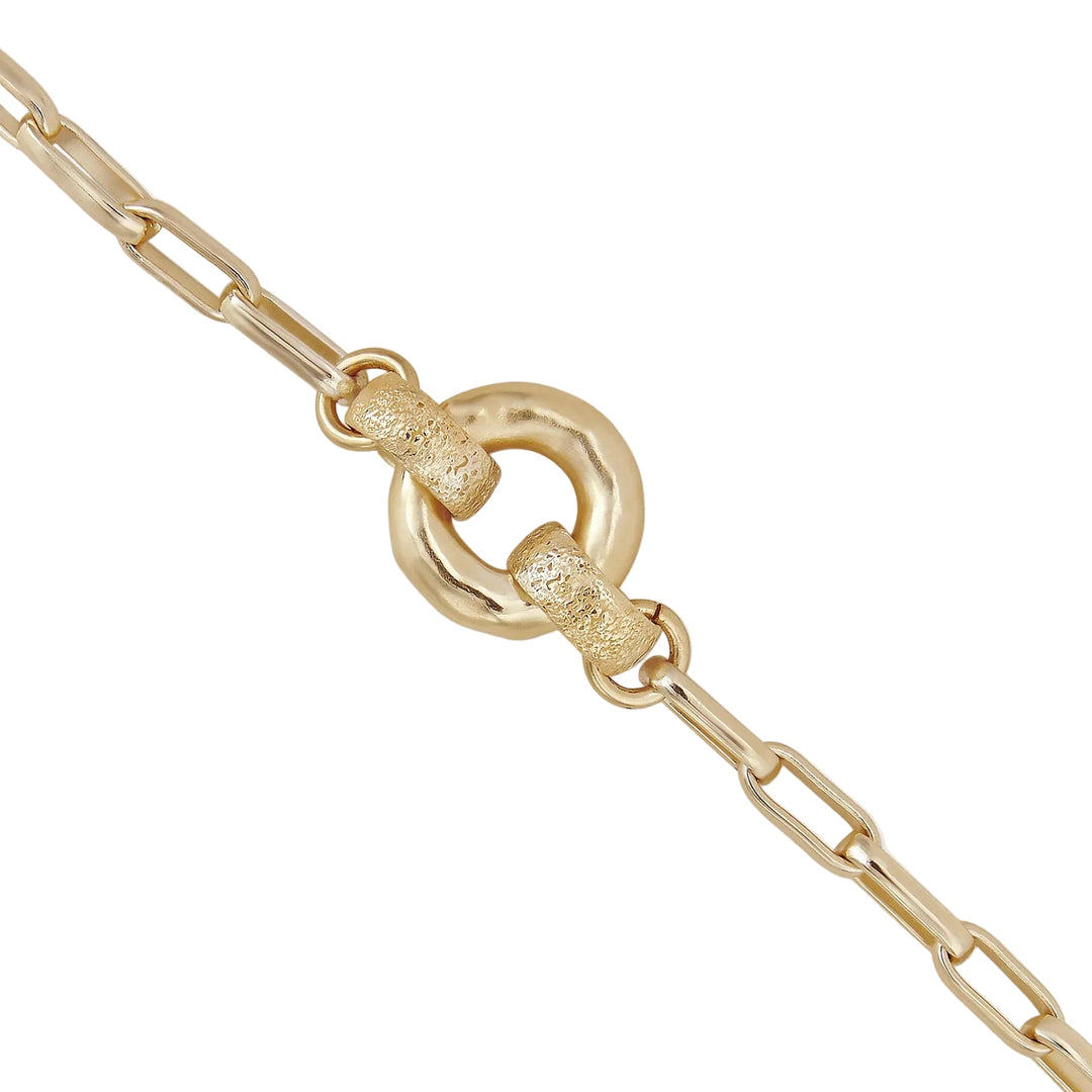 Ebb Gold-Tone Interlocking Pendant Bracelet
