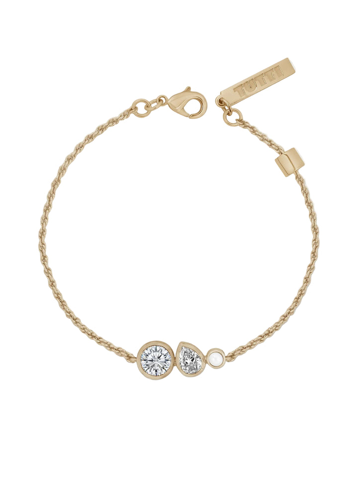 Pure Freshwater Pearl Bracelet - Gold