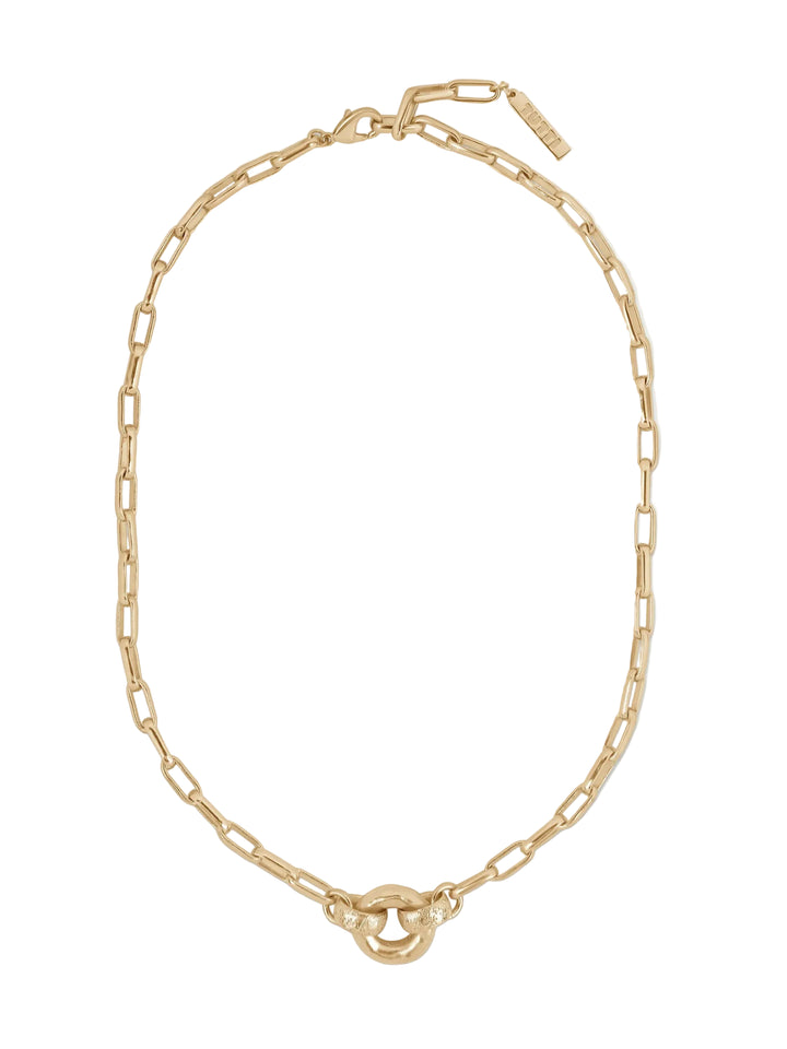 Ebb Interlocked Pendant Necklace - Gold