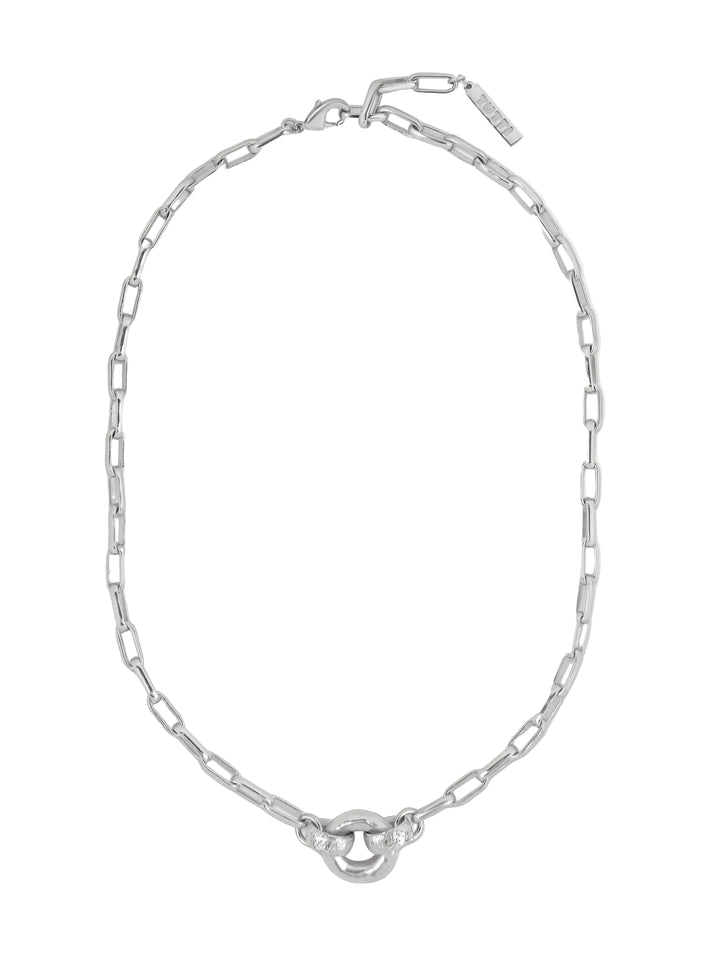 Ebb Interlocked Pendant Necklace - Silver