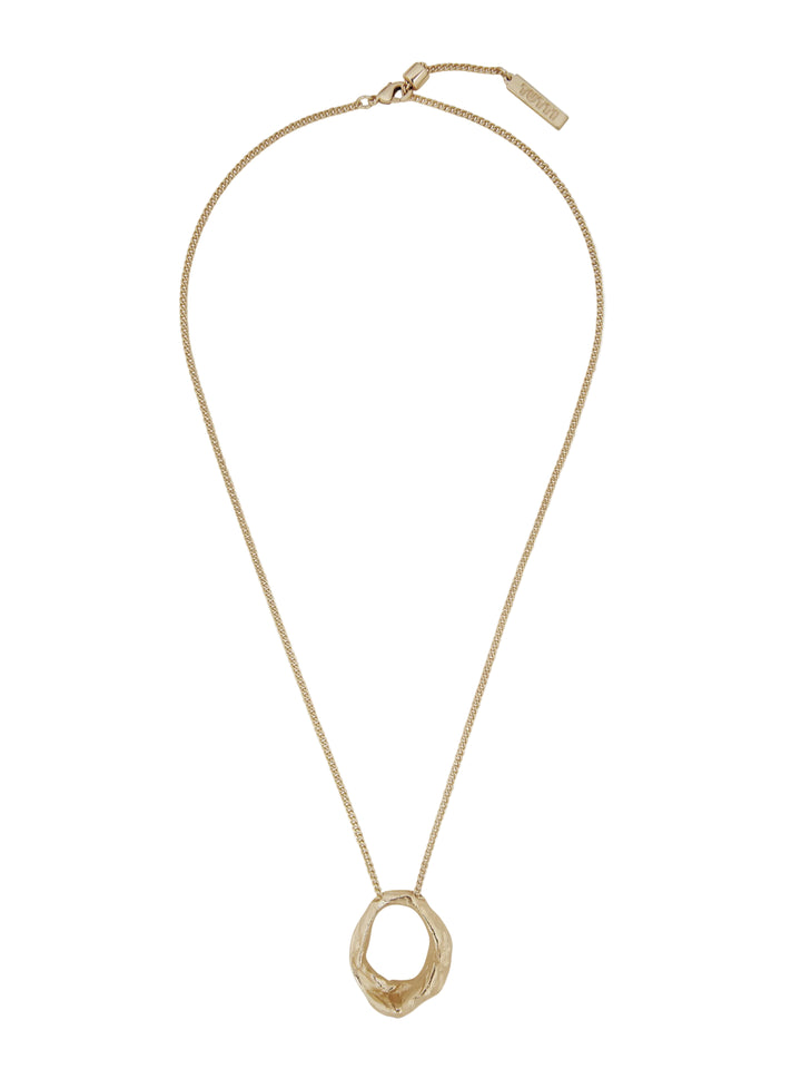 Forge Gold Organic Pendant Necklace