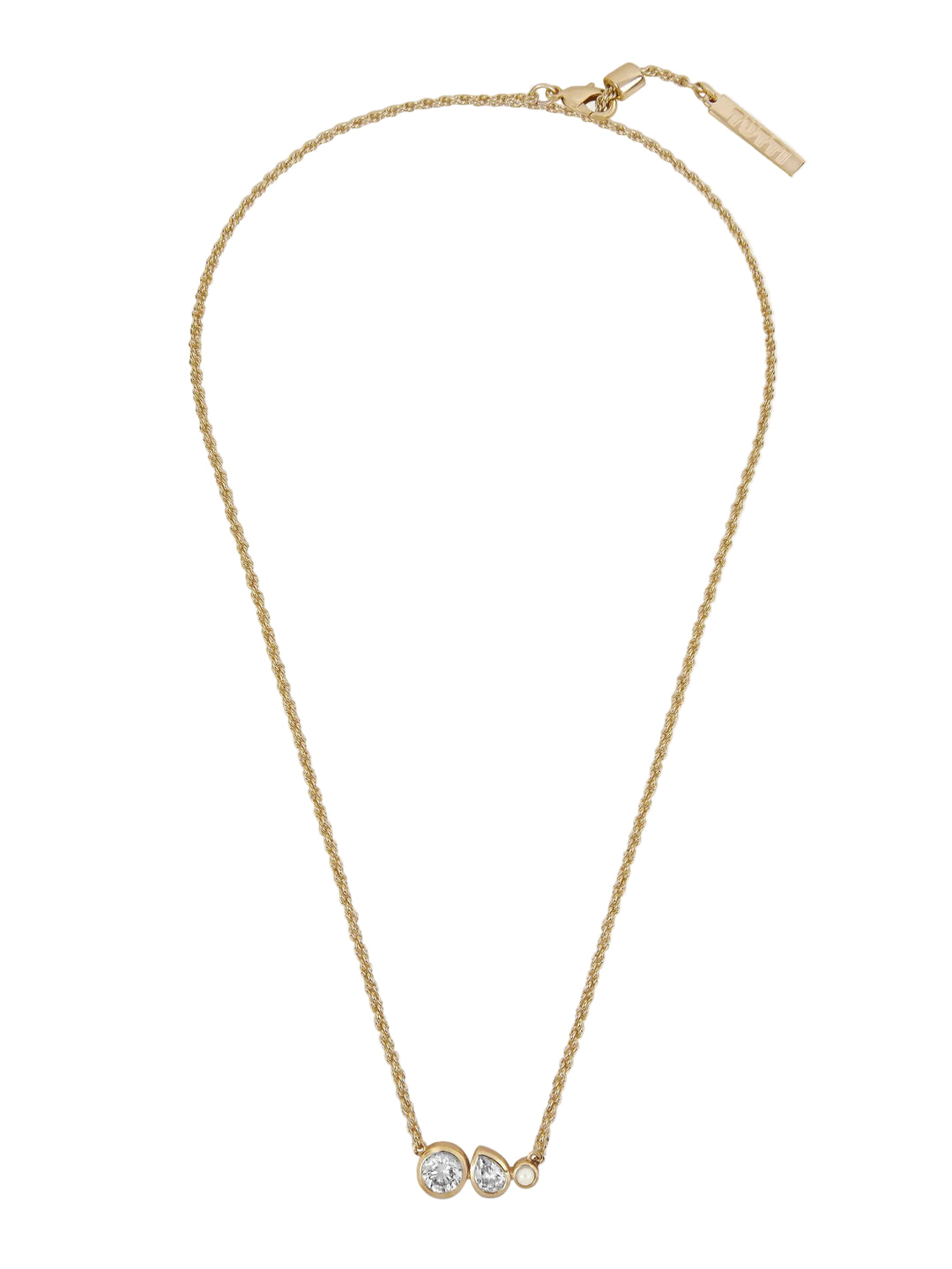 Pure Gold Freshwater Pearl Pendant Necklace