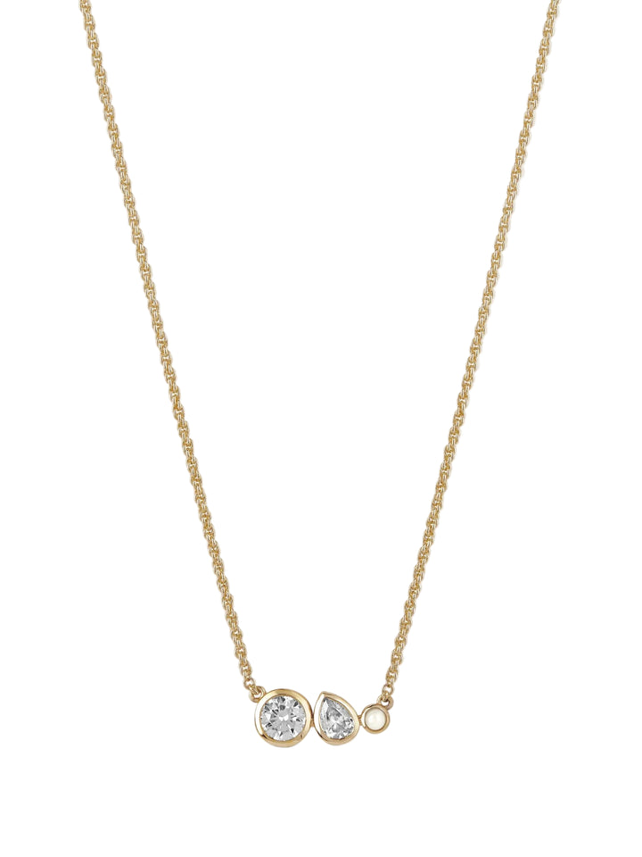 Pure Gold Freshwater Pearl Pendant Necklace