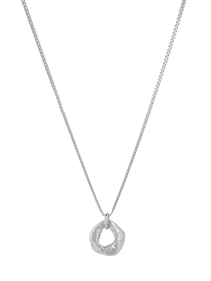 Delta Silver Organic Open Pendant Necklace