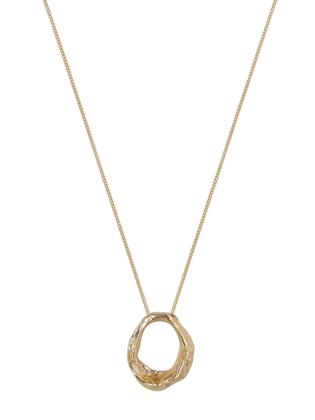 Forge Gold Organic Pendant Necklace