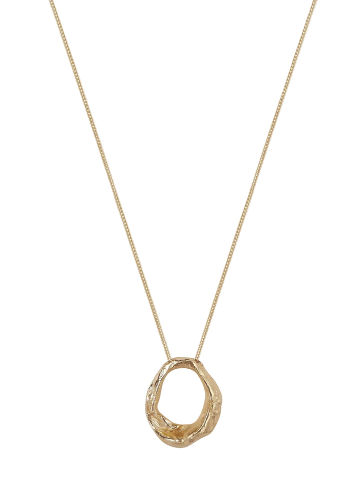 Forge Gold Organic Pendant Necklace