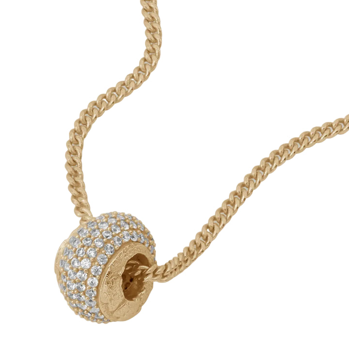 Glint Gold Pavé Pendant Necklace