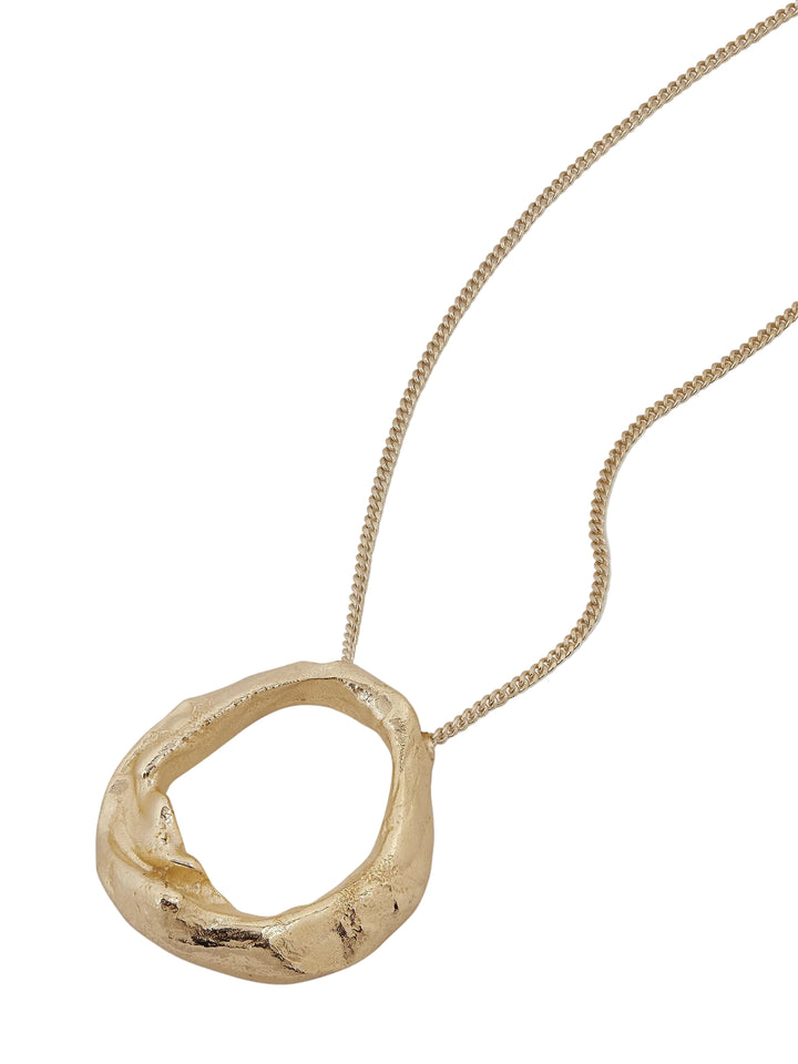 Forge Gold Organic Pendant Necklace