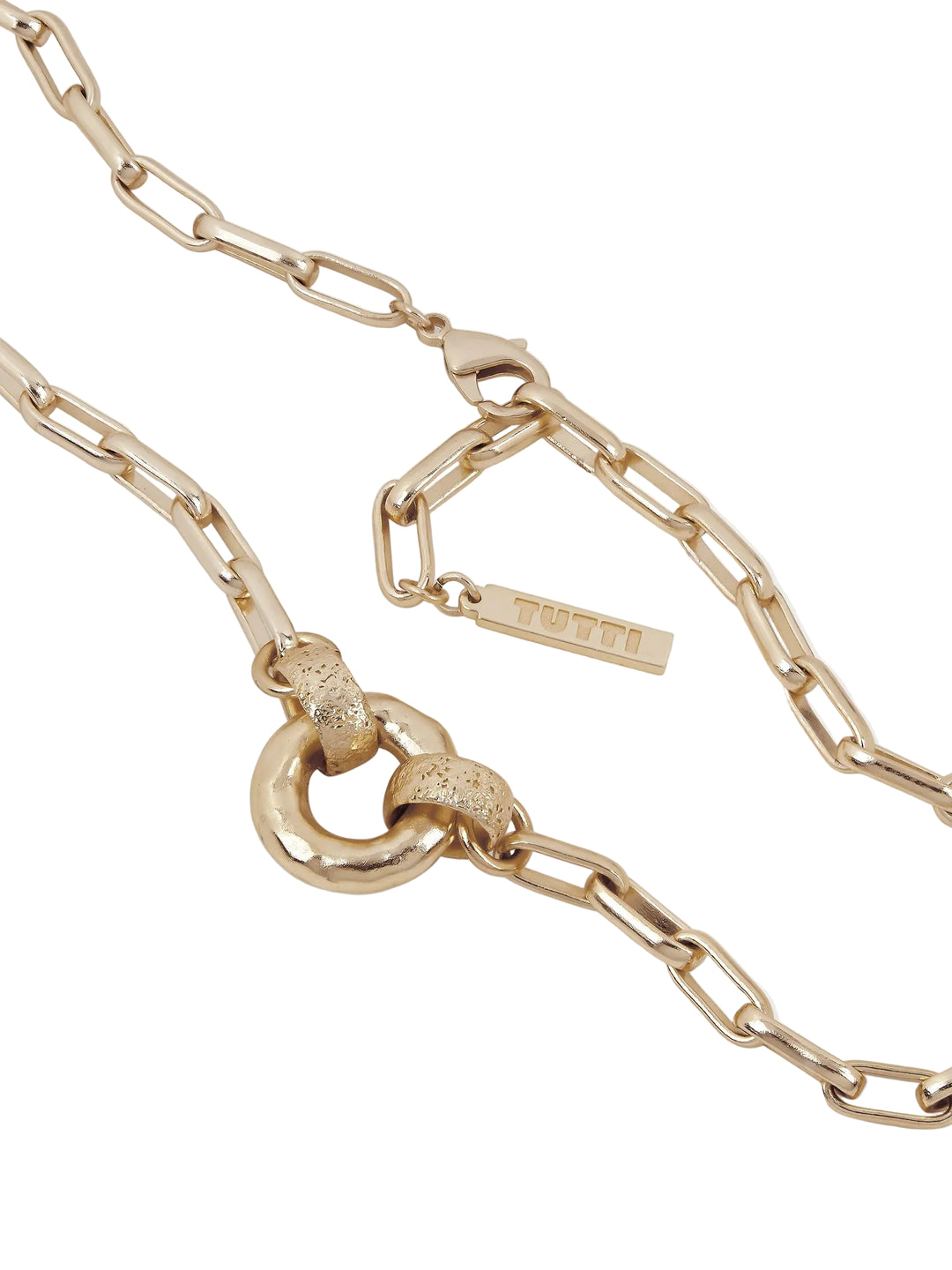 Ebb Interlocked Pendant Necklace - Gold