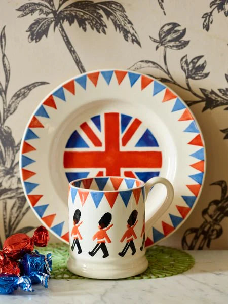 Emma Bridgewater London Icons Trooping the Colour ½ Pint Mug featuring iconic London imagery and detailed design.