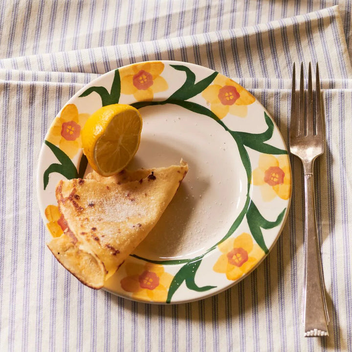 Emma Bridgewater Windblown Daffodils Small Side Plate 6.5 Inch