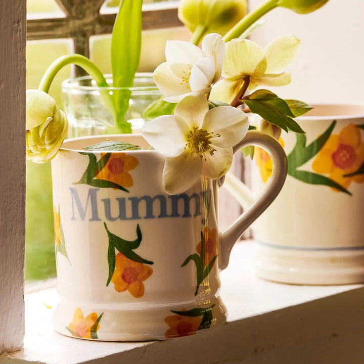 Emma Bridgewater Windblown Daffodils Mummy 1/2 Pint Mug