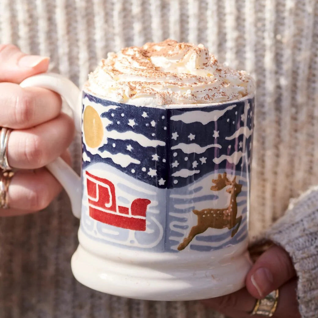 Christmas Icons Deer 1/2 Pint Mug - 300ml