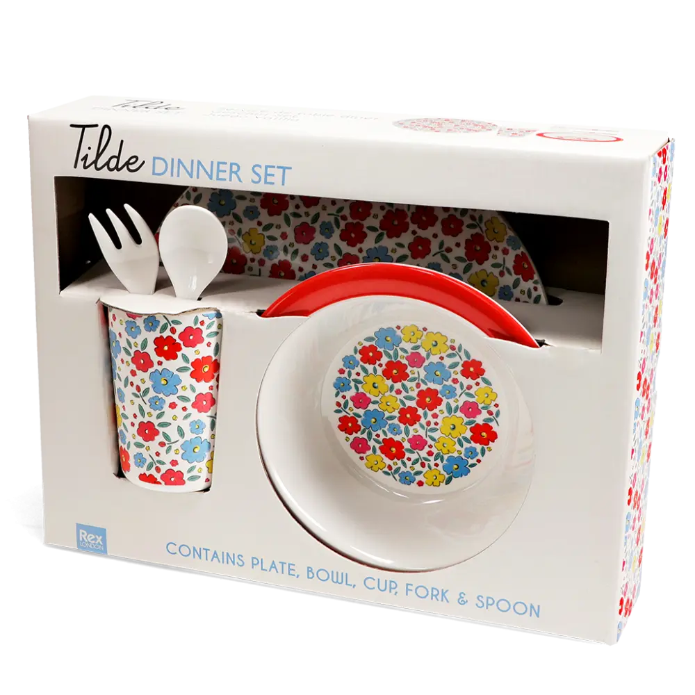 Childrens melamine dinner set (5 pieces) - Tilde