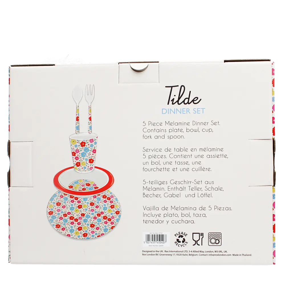 Childrens melamine dinner set (5 pieces) - Tilde