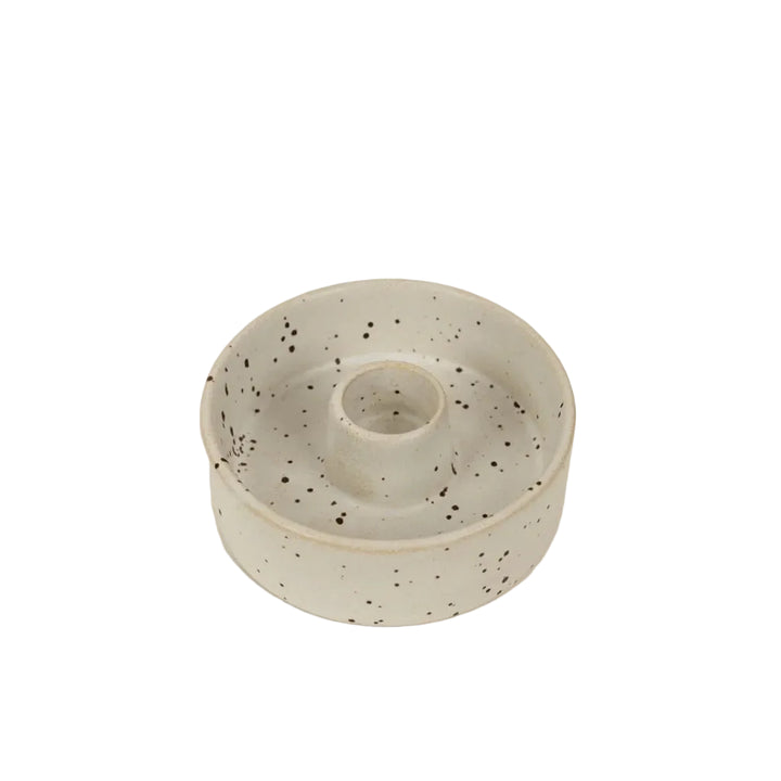 Stone Speckle Candle Holder