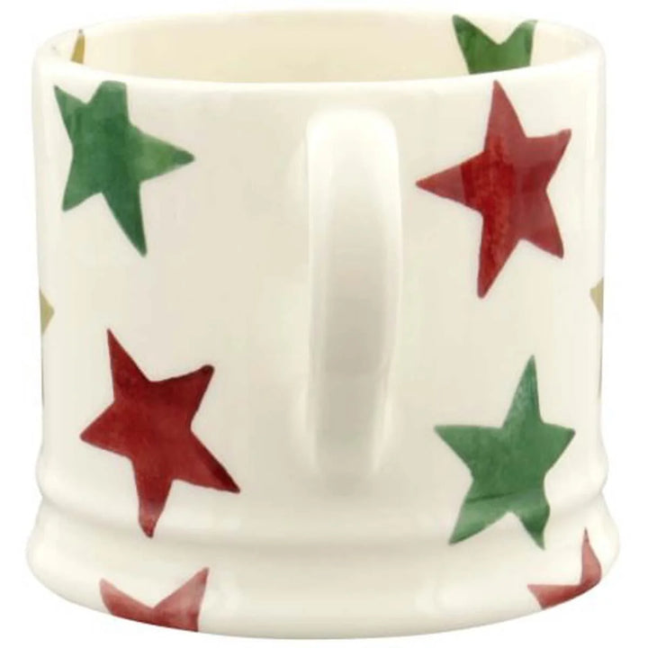Emma Bridgewater Red, Green and Gold Stars Small Mug