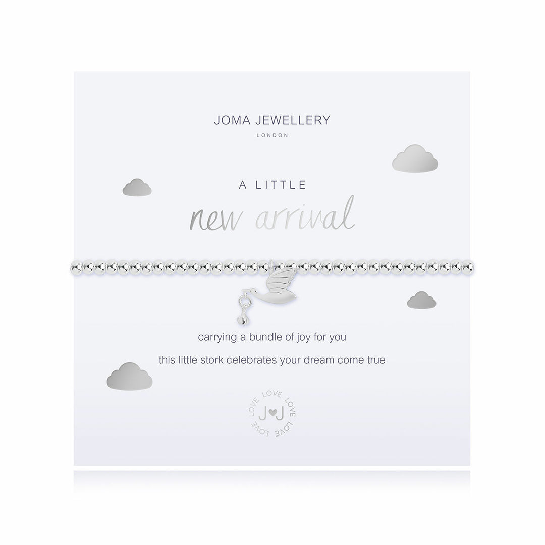 Joma Jewellery A Little New Arrival bracelet with delicate charm and silver-tone finish, stylish accessory for everyday wear.