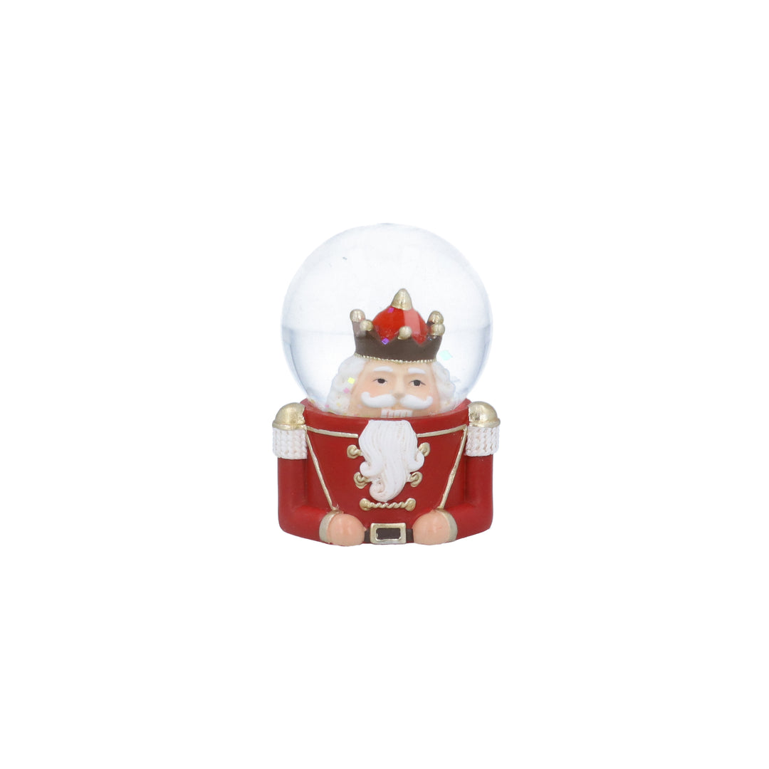 Gisela Graham Christmas Nutcracker Head Mini Dome decorative figurine by Cornucopia Home and Gift on a white background