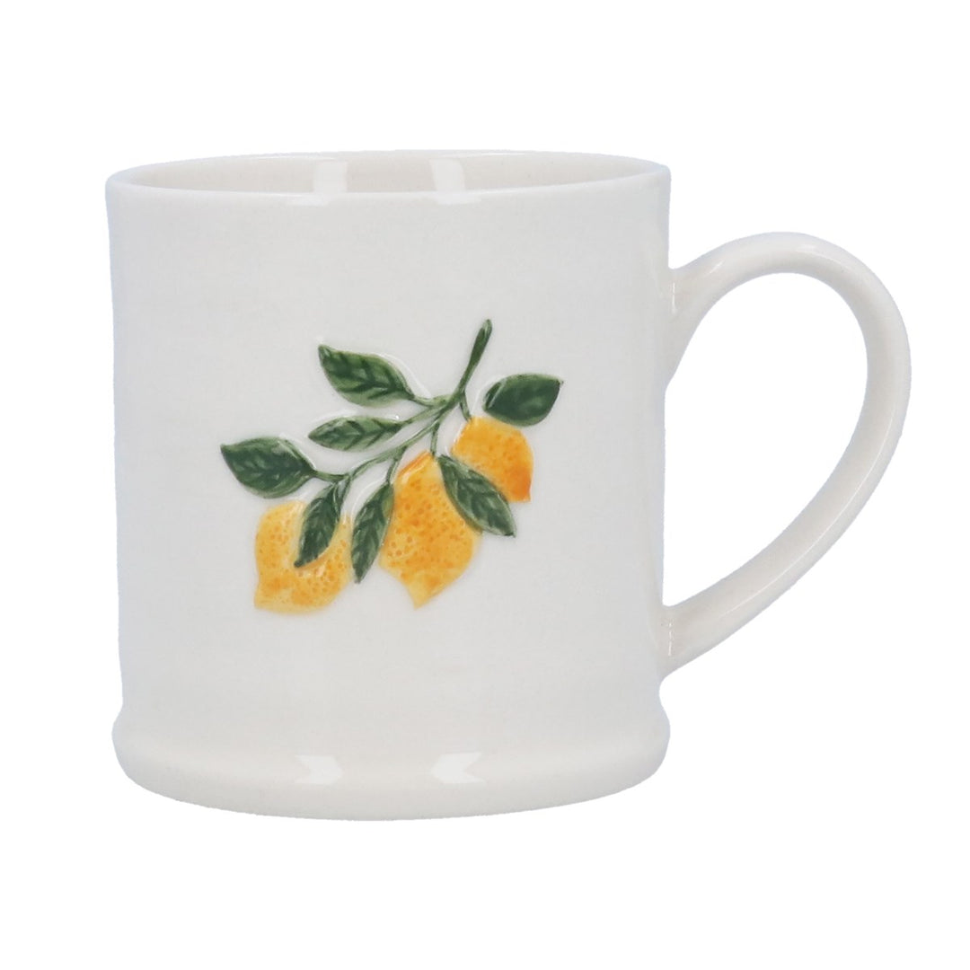 Lemon Branch Stoneware Mug