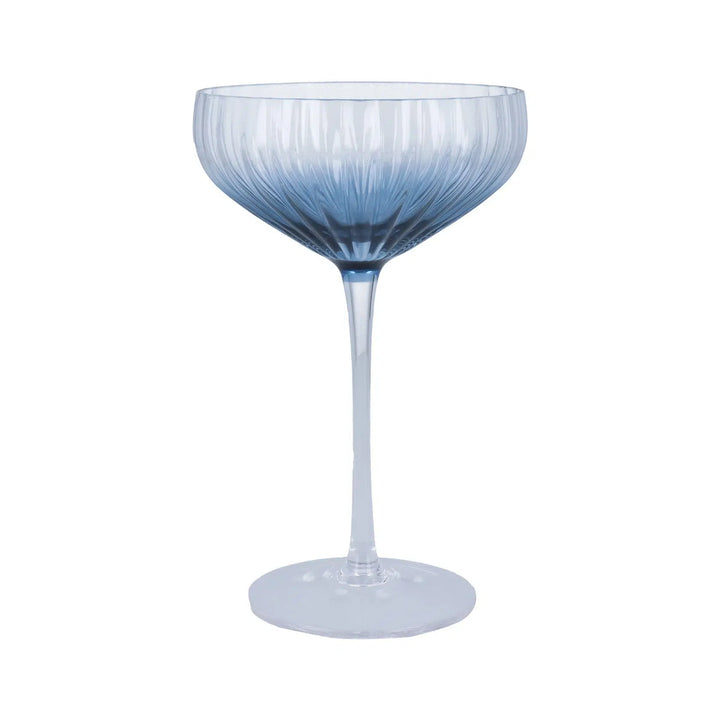 Ombre Coupe Glass - Blue