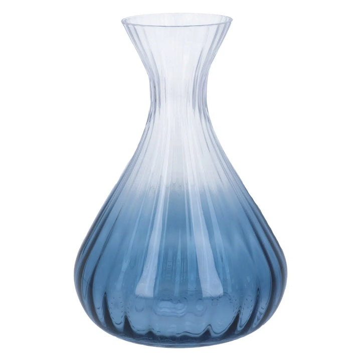 Gisela Graham Glass Decanter - Blue Ombre