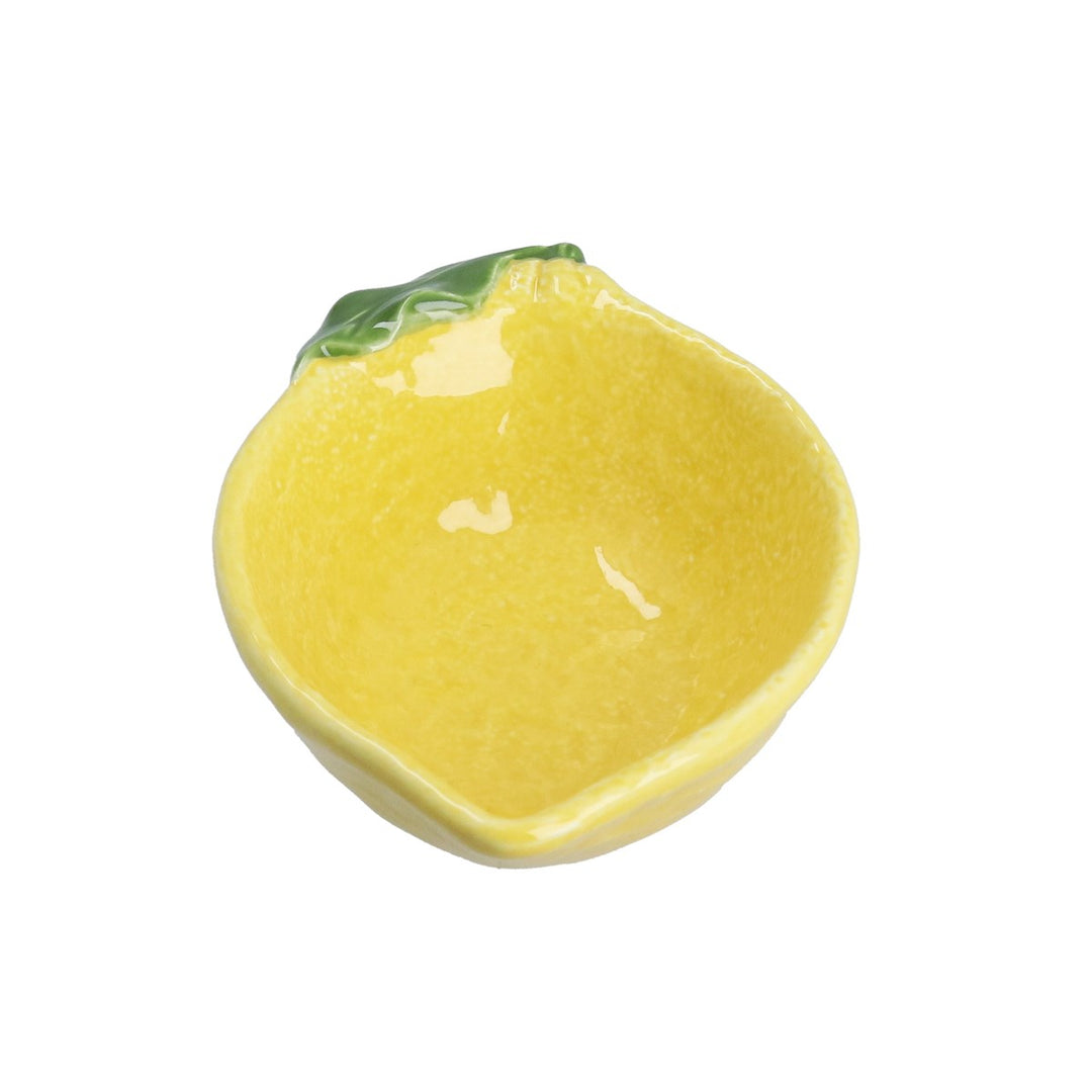 Small Lemon Shape Stoneware Dish