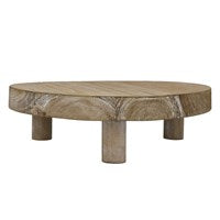 Large Natural Wood Round Riser