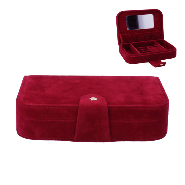 Ruby Velvet Jewellery Box
