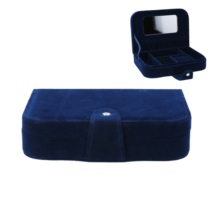 Blue Velvet Jewellery Box